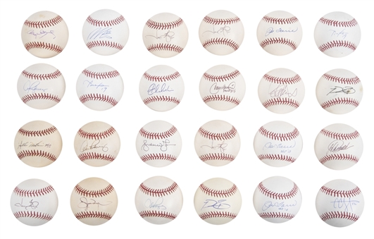 Lot of (24) 2000s Era-Present New York Yankees Signed Baseballs with Ichiro, Clemens, Torre, Tanaka, A-Rod, and Posada from the Willie Randolph Collection (Randolph LOA & Beckett PreCert)